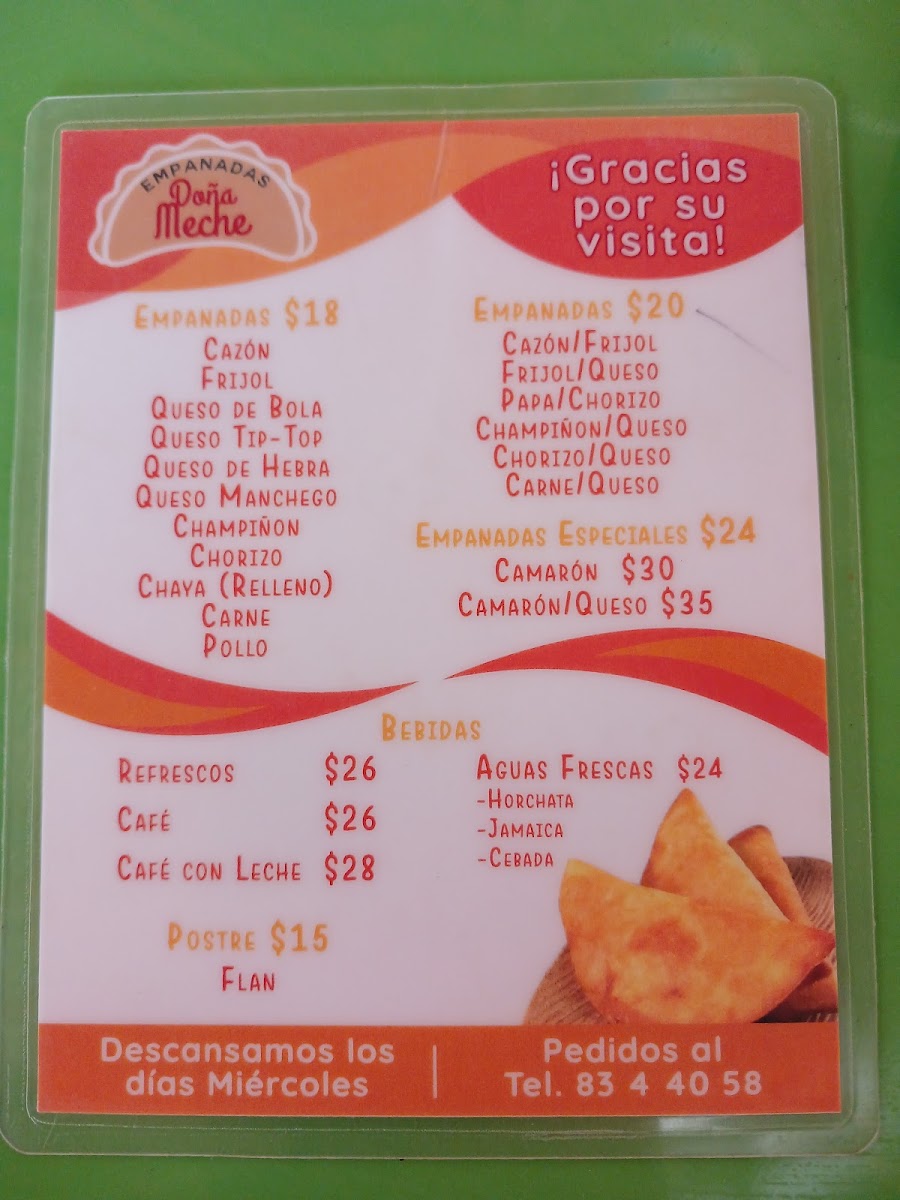 Menu Empanadas Doña Meche-2