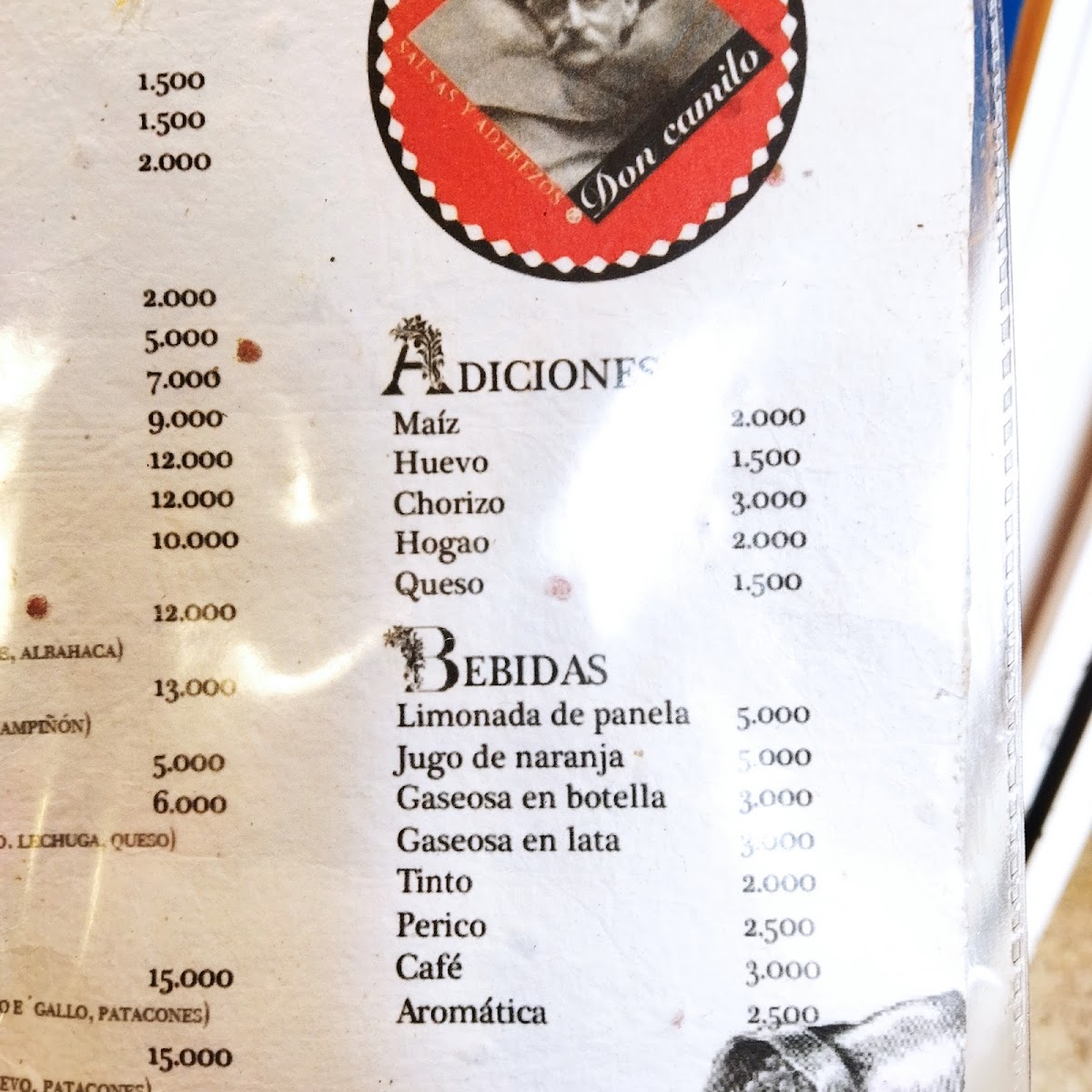 Menu Empanadas Y Ají Don Camilo-5