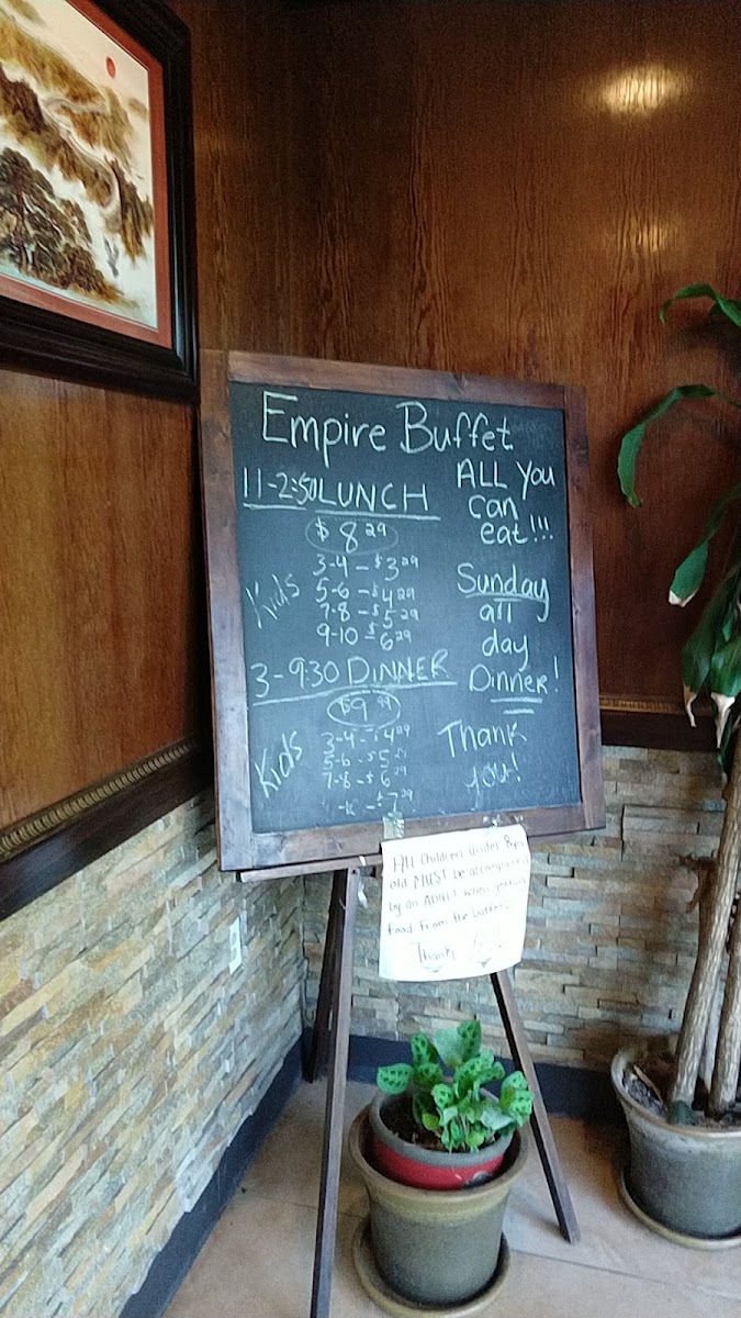 Menu Empire Buffet-1