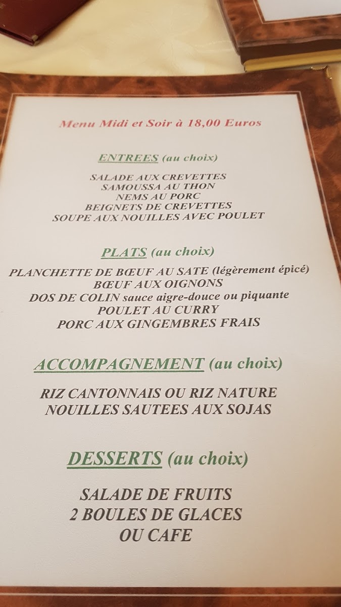 Menu Empire De Chine-5