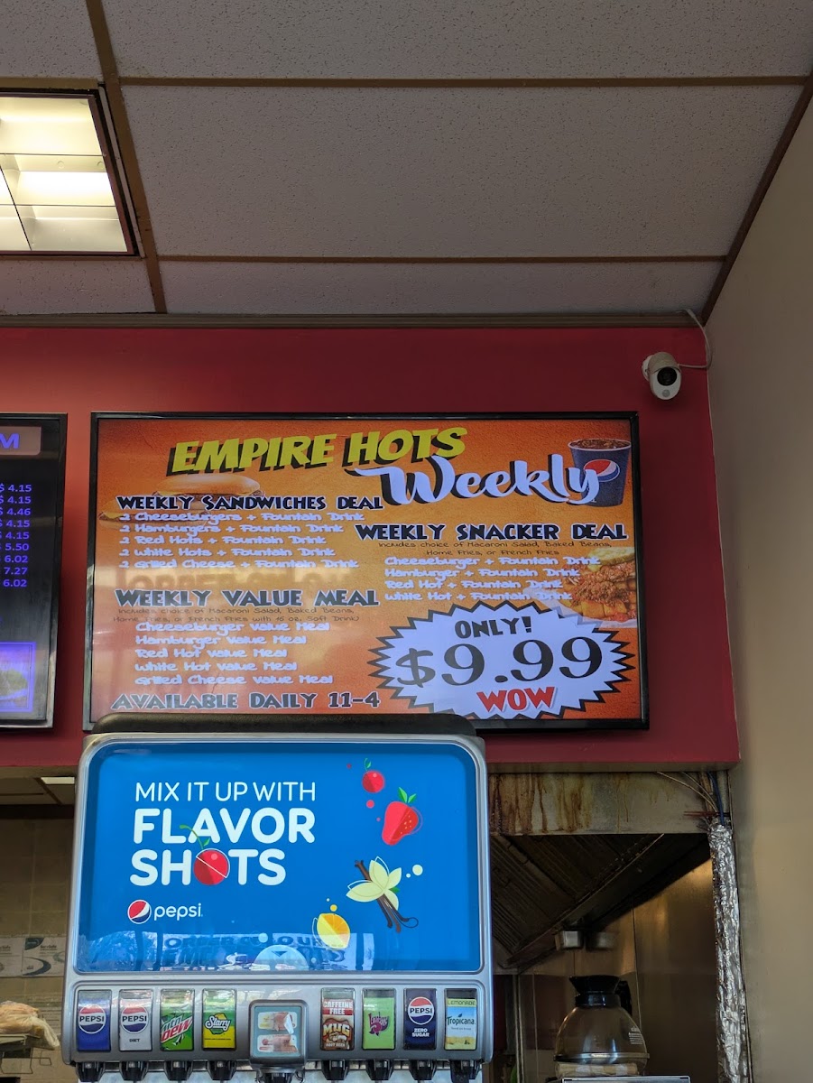 Menu Empire Hots-2