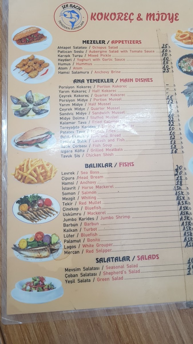 Menu Şen Balıkçılık-1