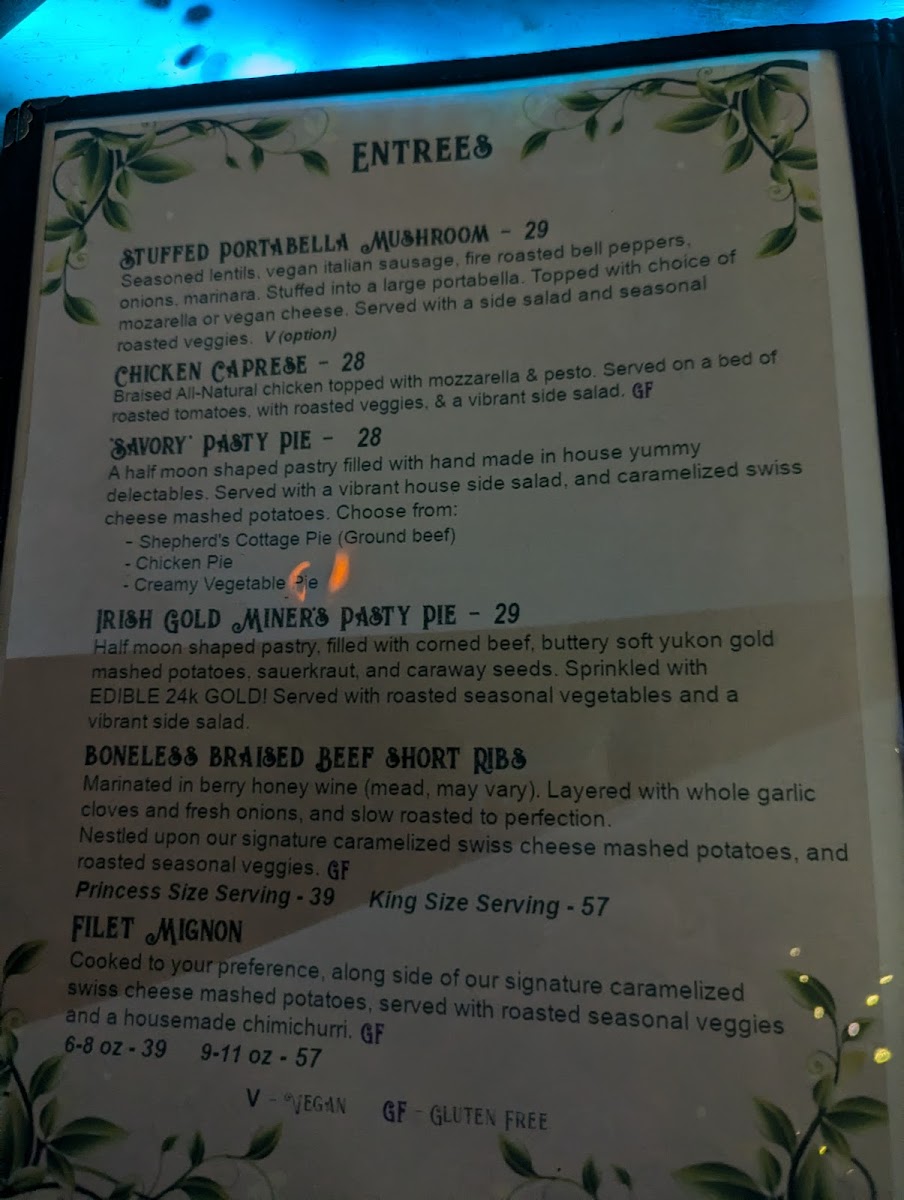 Menu Enchanted Forest Dining Experience-1