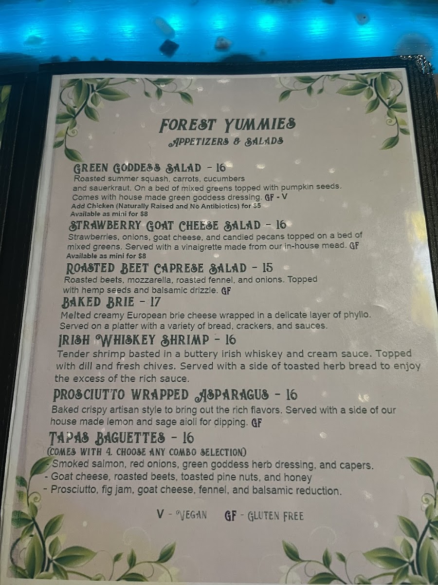 Menu Enchanted Forest Dining Experience-3