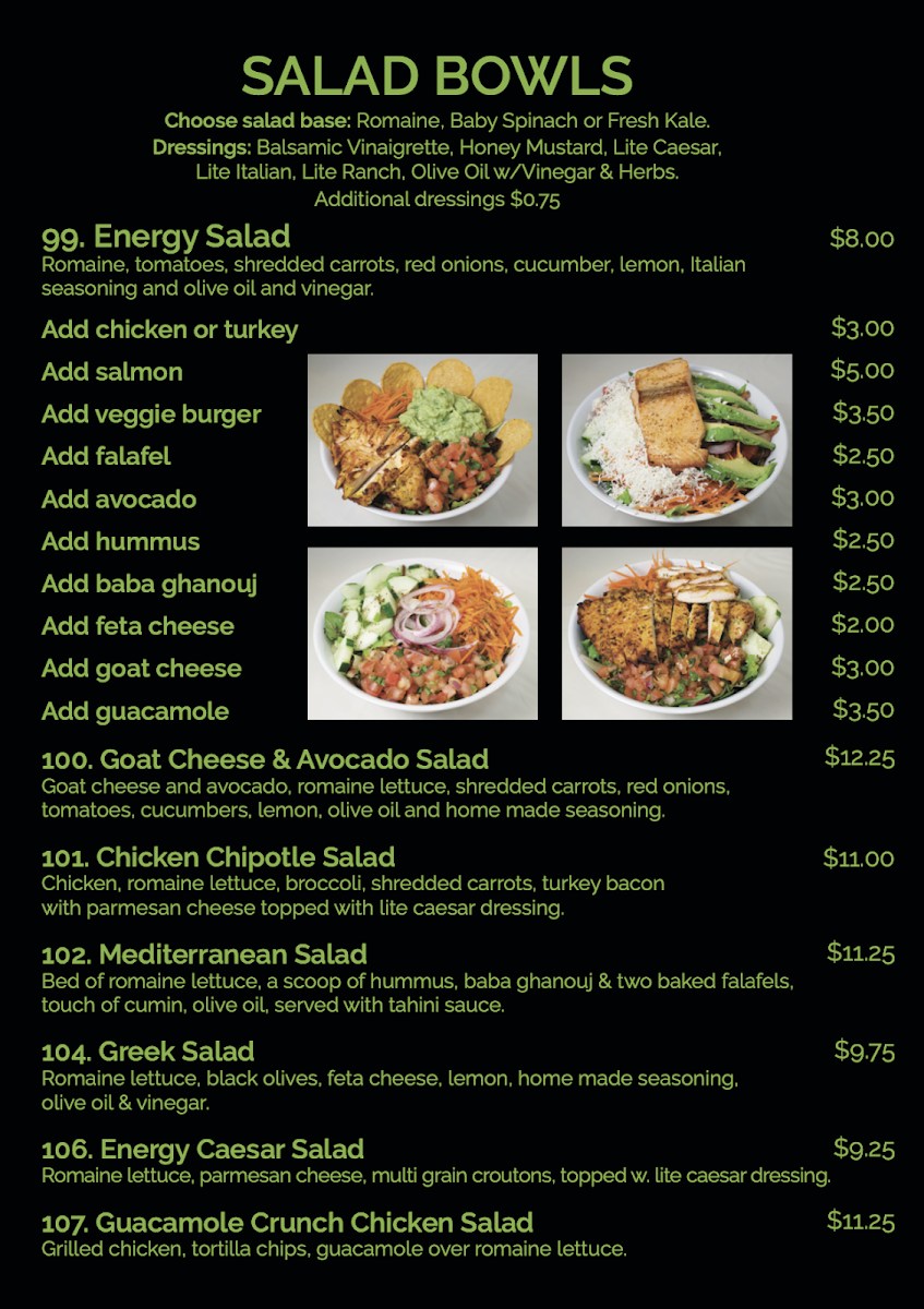 Menu Energy Fuel-1