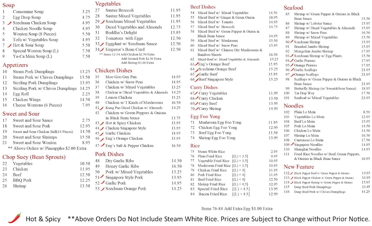 Menu Eng's Chinese Restaurant-1