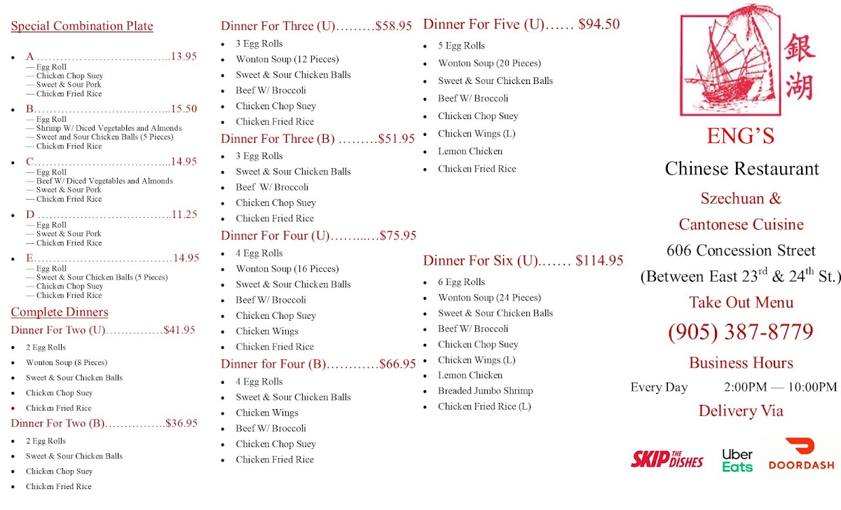 Menu Eng's Chinese Restaurant-2