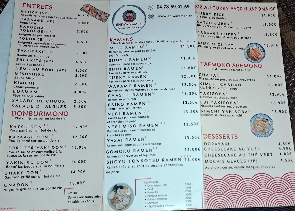 Menu Eniwa Ramen-1