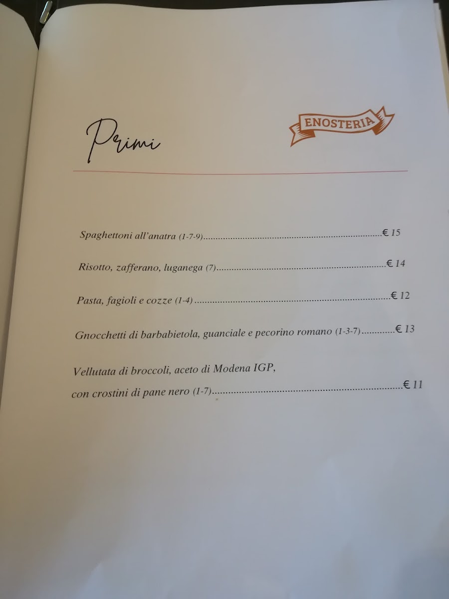 Menu Enosteria Di Nicoletti Luca-2