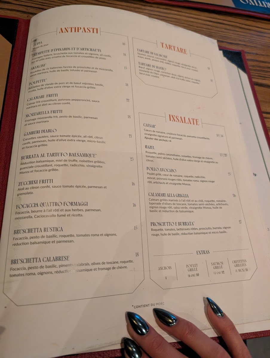 Menu Enoteca Monza Pizzeria Moderna-10