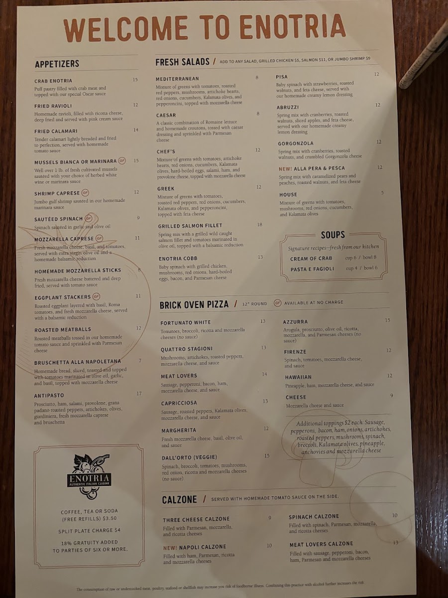 Menu Enotria Restaurant & Grill-3