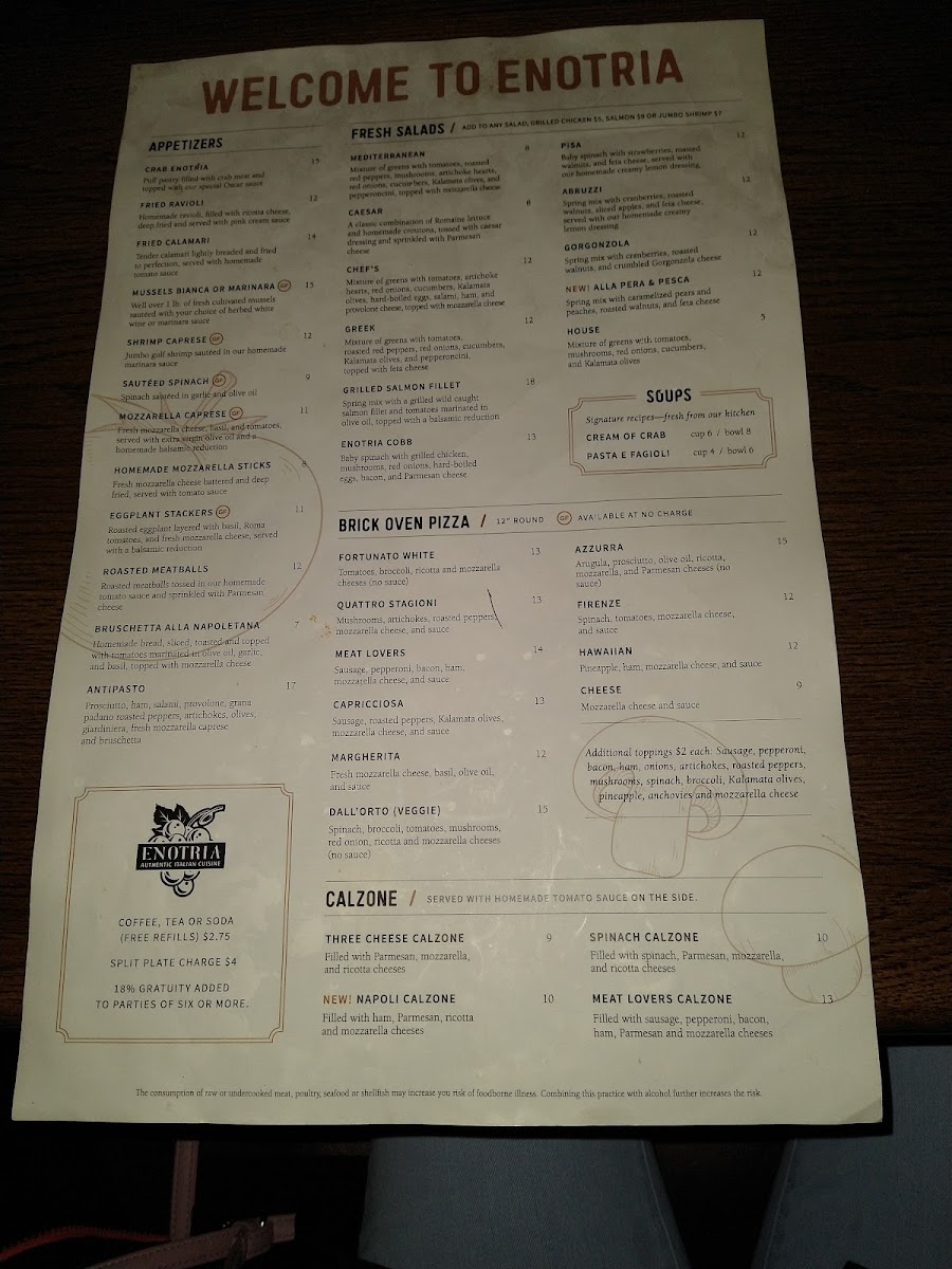 Menu Enotria Restaurant & Grill-6