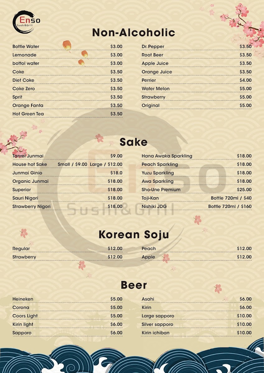 Menu Enso Sushi & Grill-1