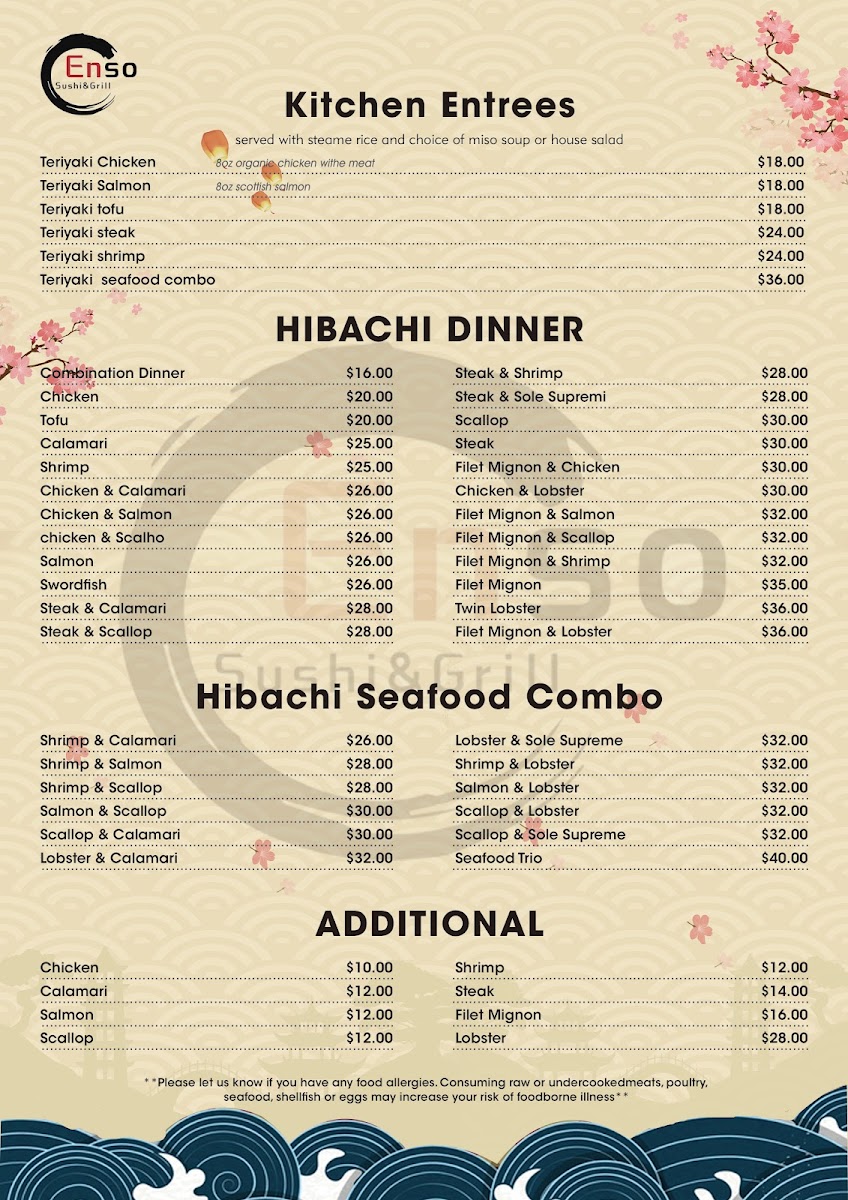 Menu Enso Sushi & Grill-4