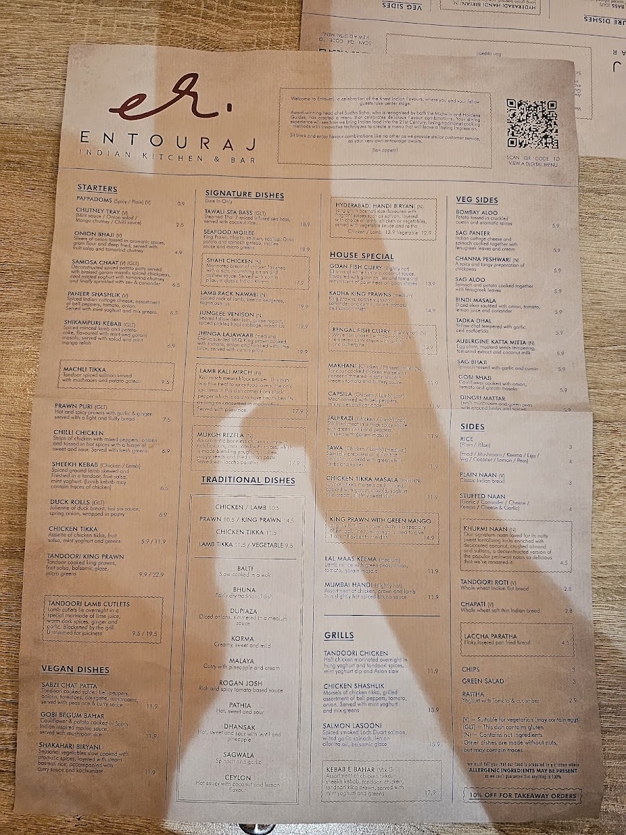 Menu Entouraj Indian Kitchen & Bar-2