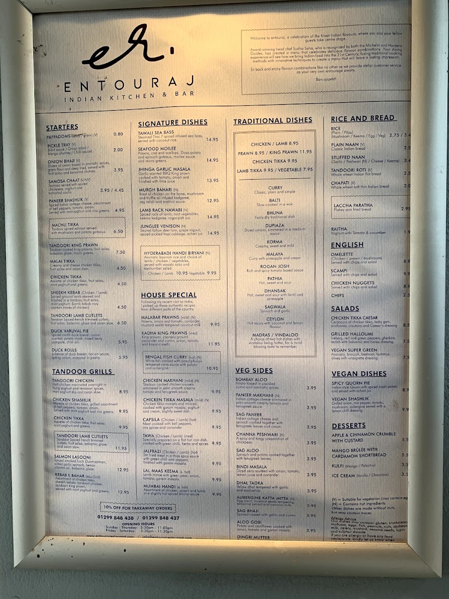 Menu Entouraj Indian Kitchen & Bar-3