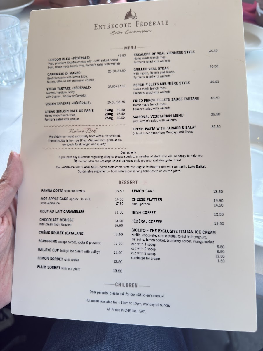 Menu Entrecôte Fédérale-1
