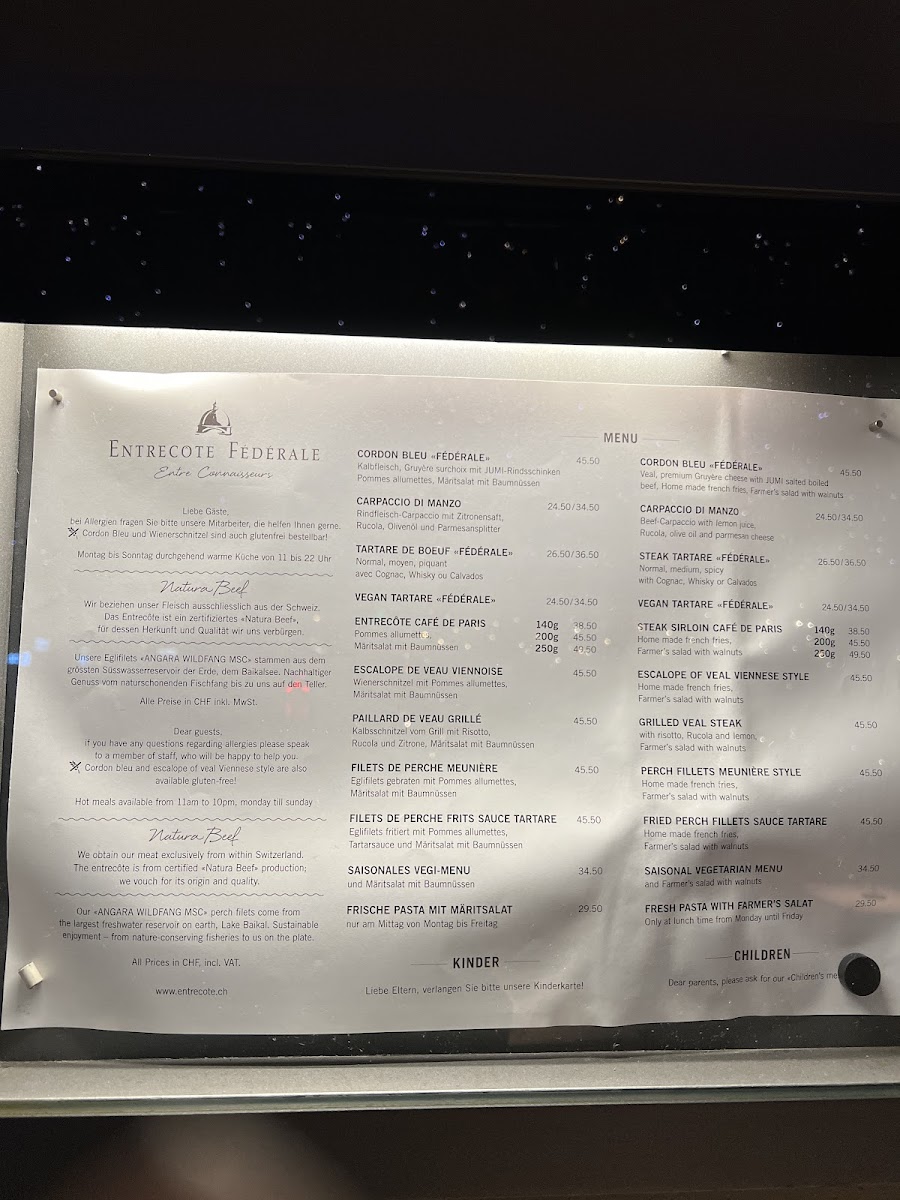Menu Entrecôte Fédérale-4
