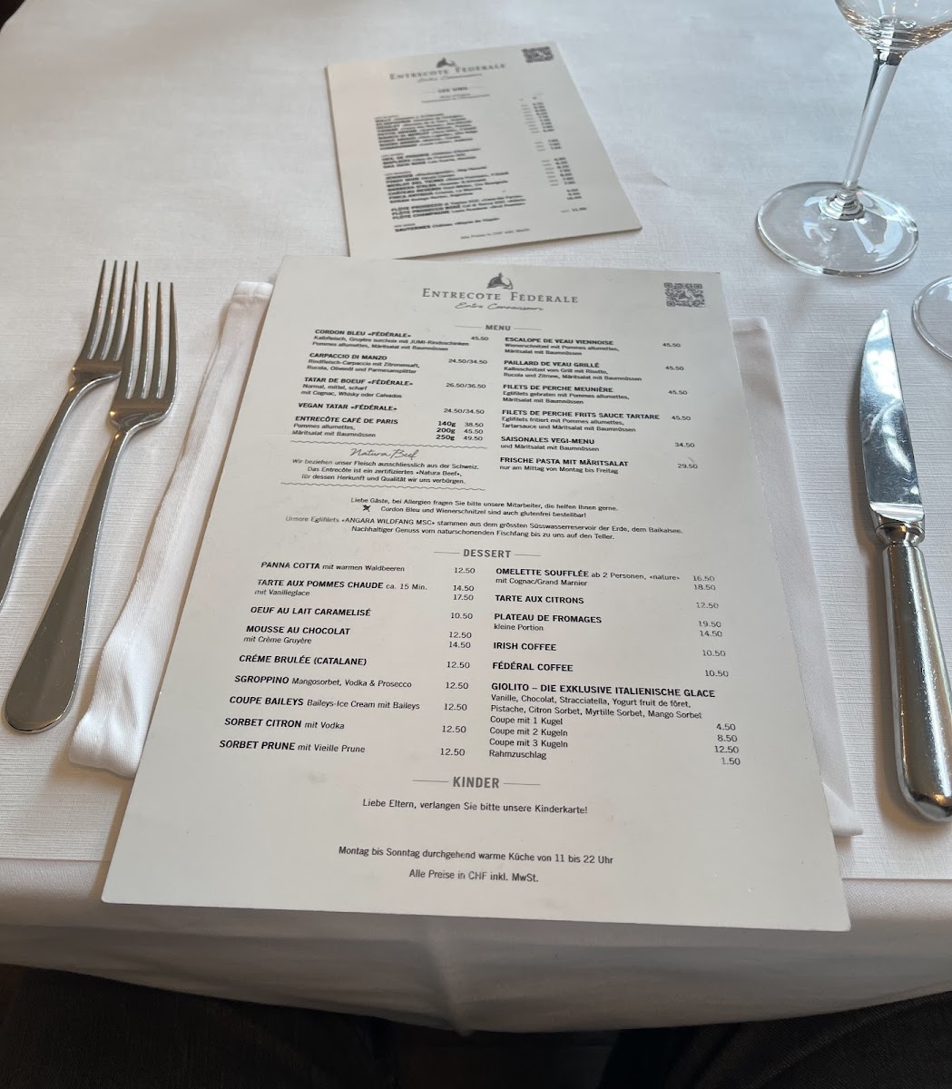 Menu Entrecôte Fédérale-5