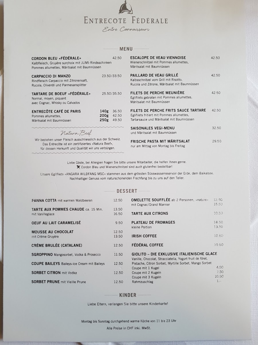 Menu Entrecôte Fédérale-8