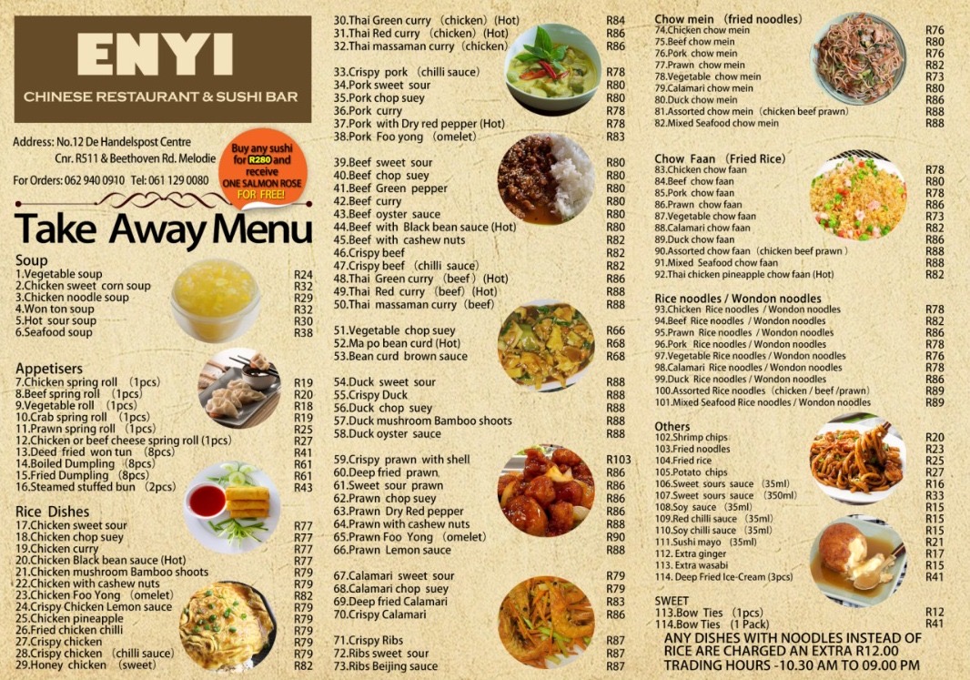 Menu En'yi Chinese Restaurant & Sushi Bar-2