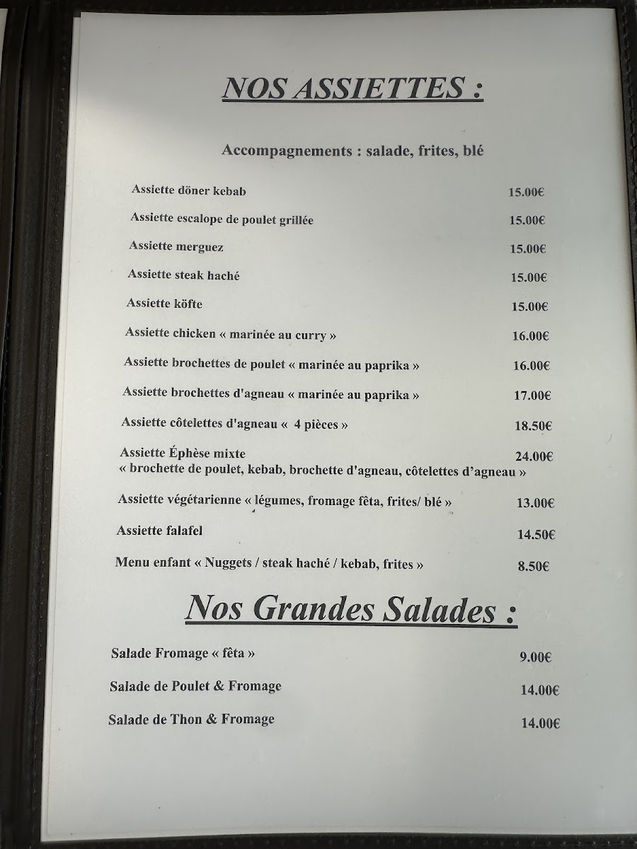 Menu Ephese-2