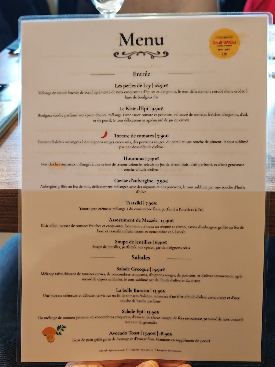 Menu Epi Restaurant-8
