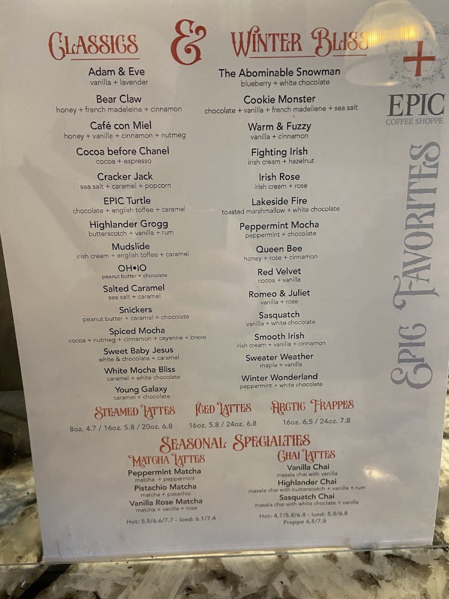 Menu Epic Coffee Shoppe-3
