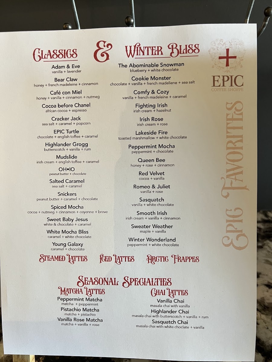 Menu Epic Coffee Shoppe-5