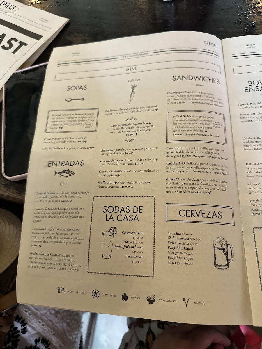 Menu Época Café Bar-9