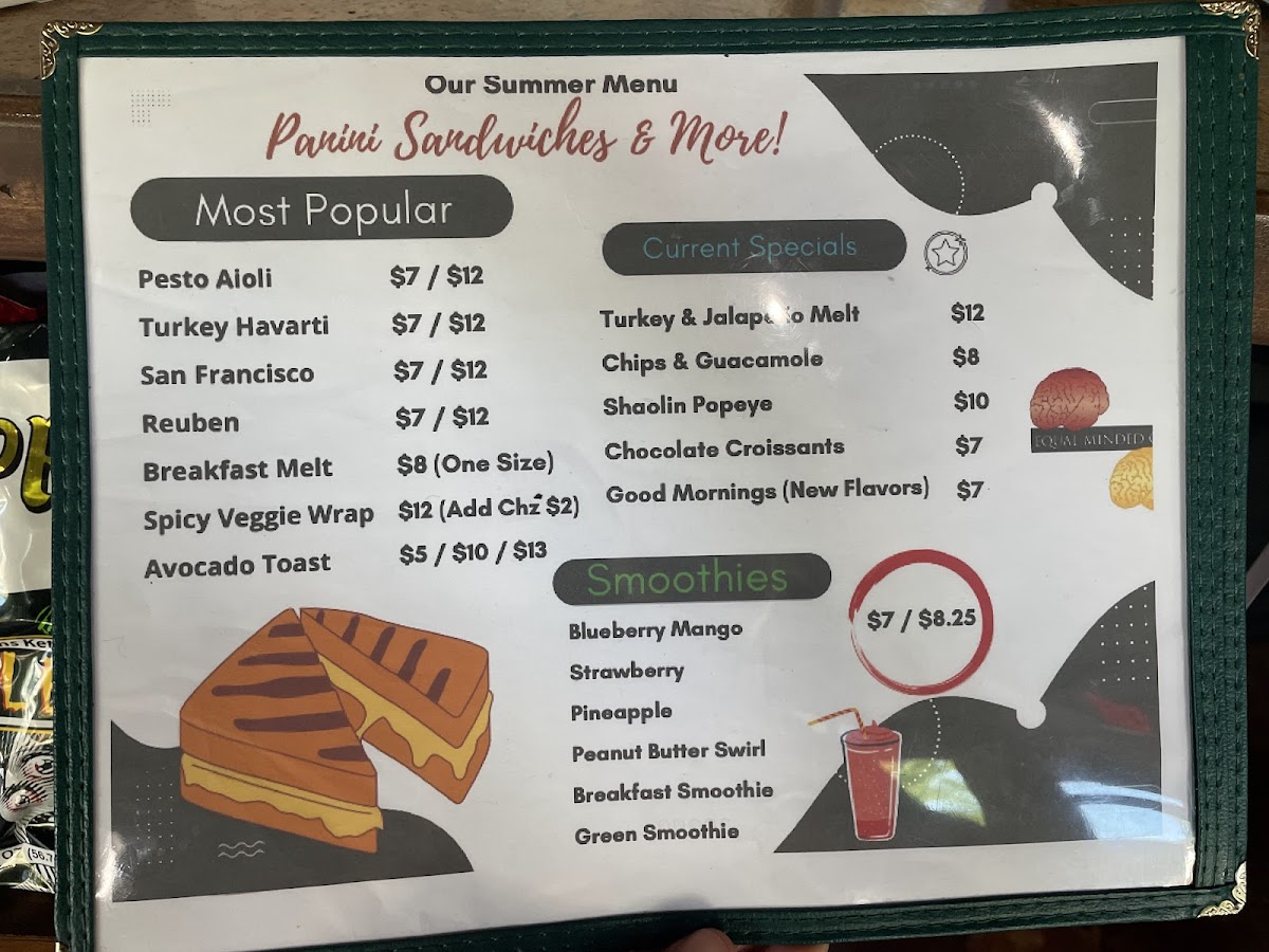 Menu Equal Minded Cafe Kc-6