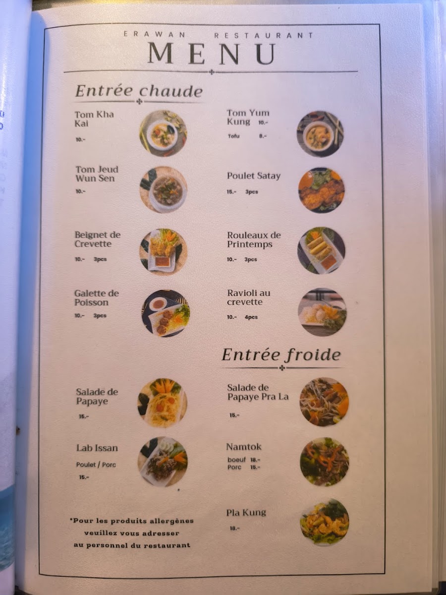 Menu Erawan Thai Restaurant-4