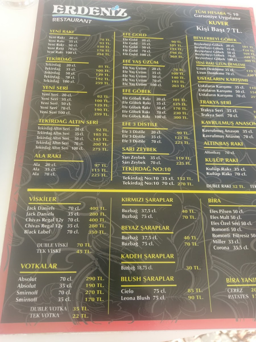 Menu Erdeniz Balık Restaurant-1
