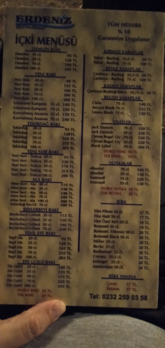 Menu Erdeniz Balık Restaurant-2