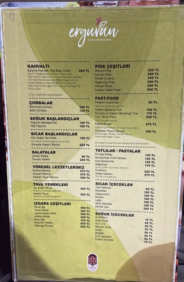 Menu Erguvan Restoran Kaytur-2