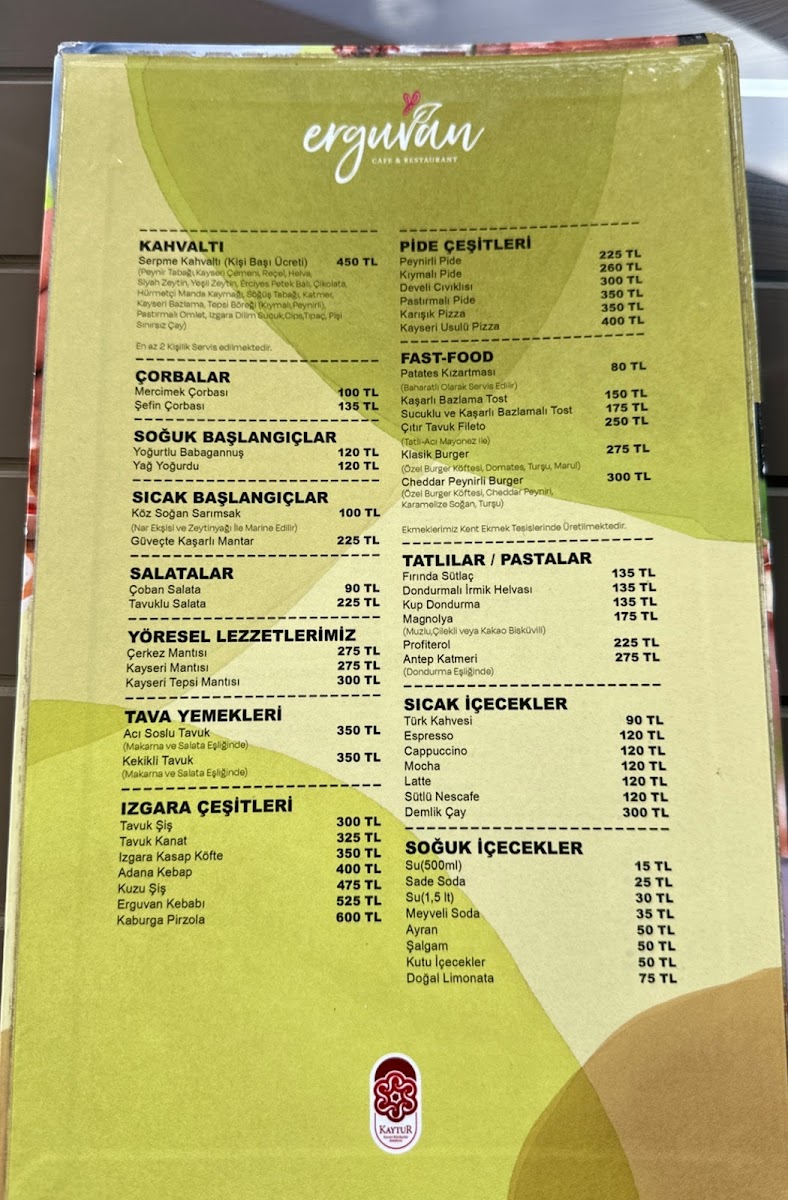 Menu Erguvan Restoran Kaytur-4