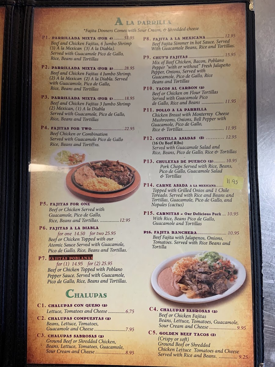 Menu Ernesto's Mexican Restaurant-6