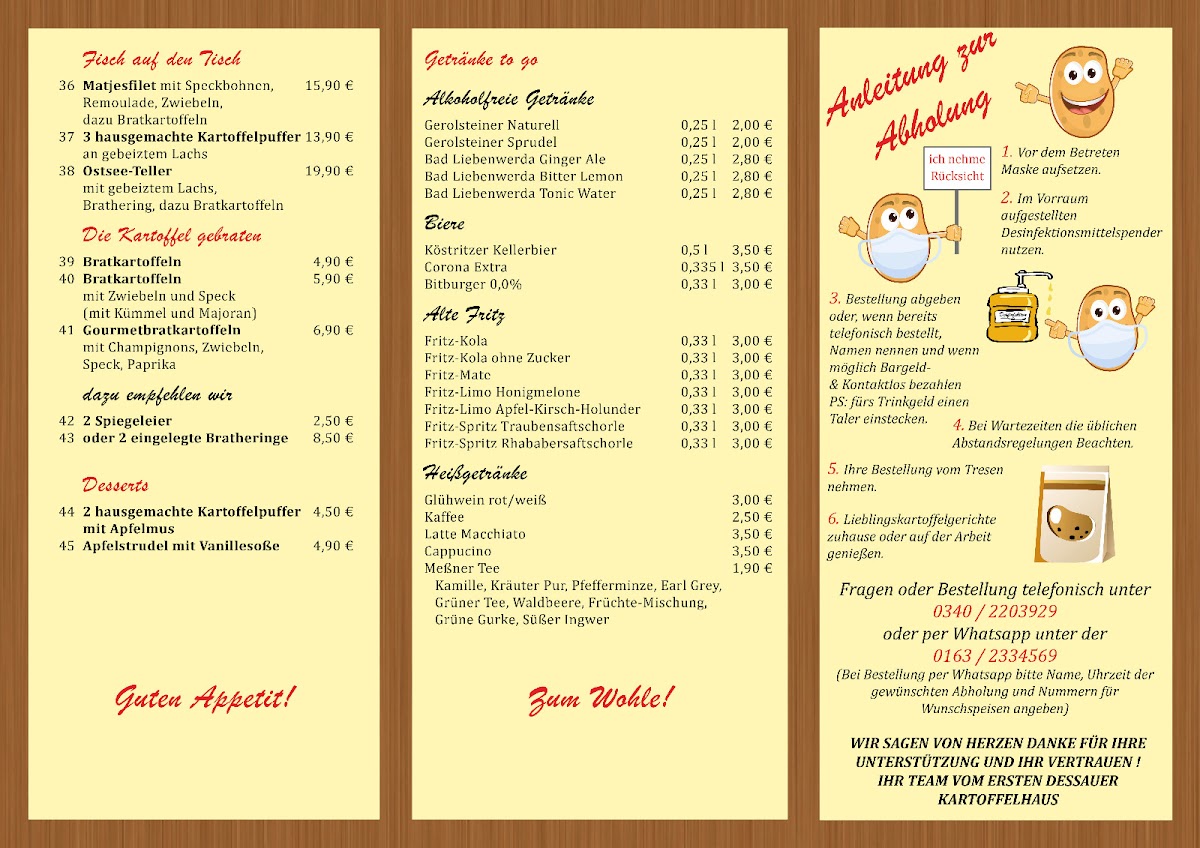 Menu Erstes Dessauer Kartoffelhaus-3