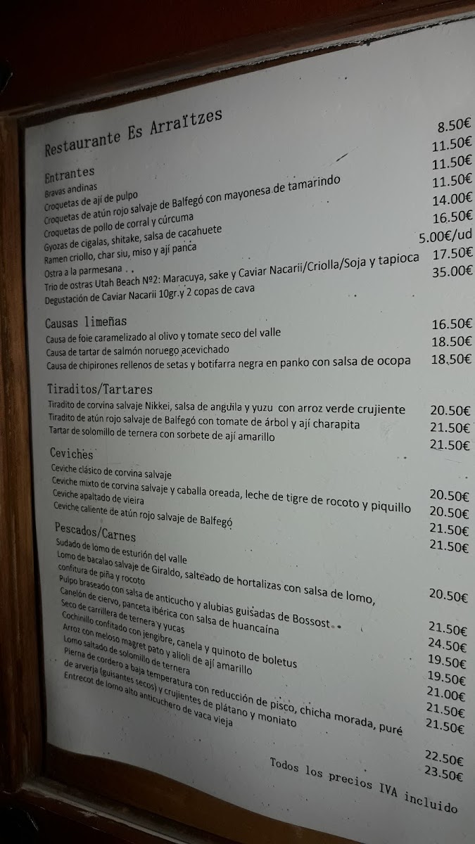 Menu Es Arraïtzes Restaurant-3