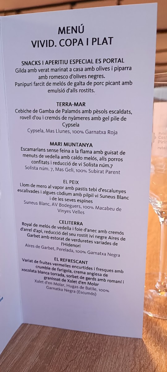 Menu Es Portal Hotel Gastronòmic - Es Portal Restaurant-10