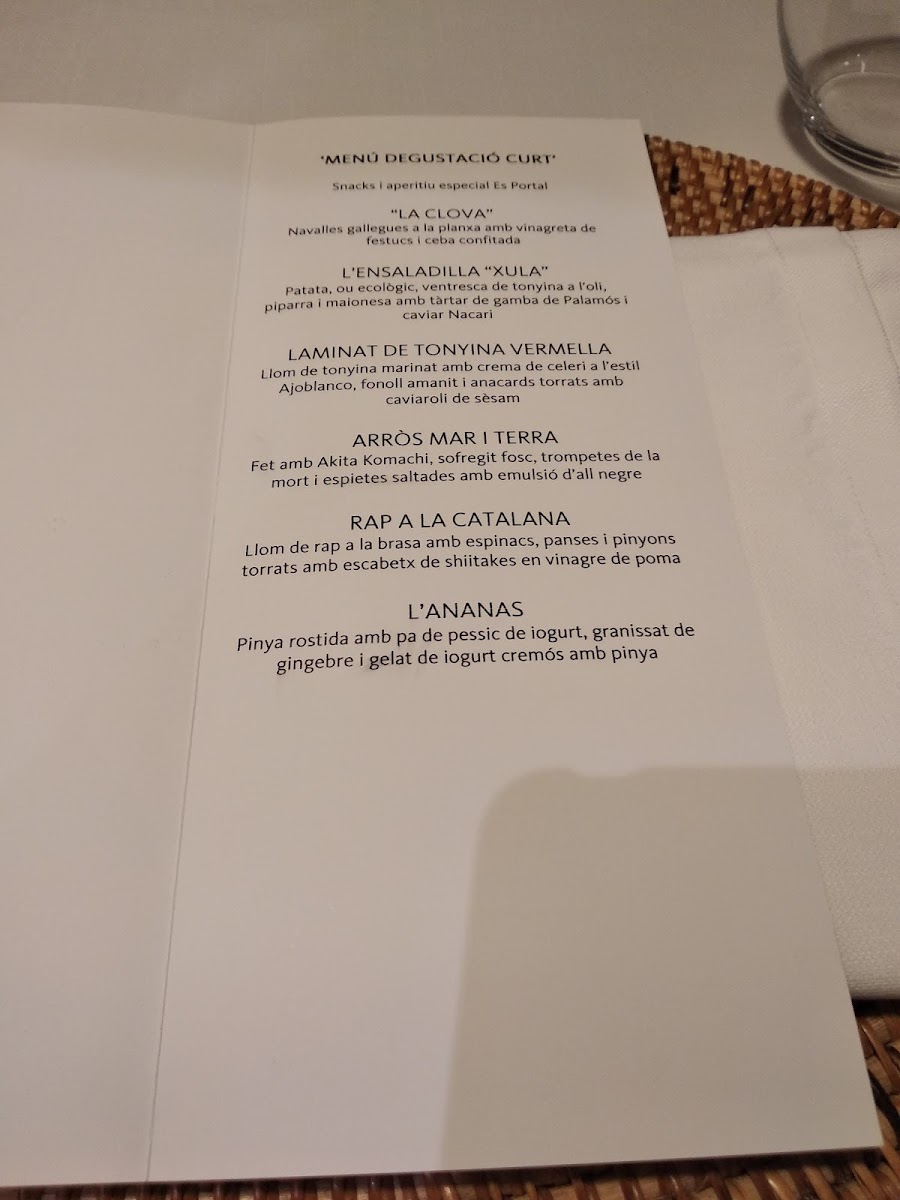 Menu Es Portal Hotel Gastronòmic - Es Portal Restaurant-5