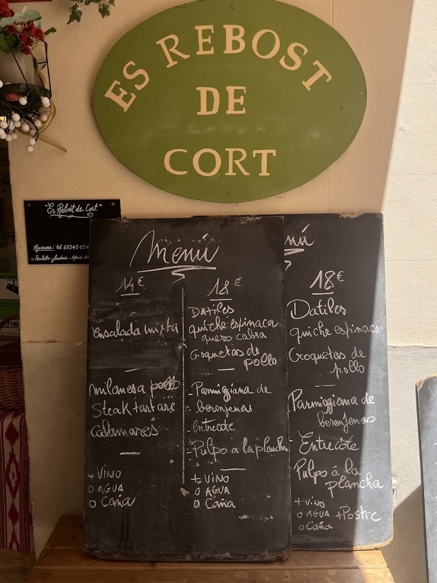 Menu Es Rebost De Cort-1