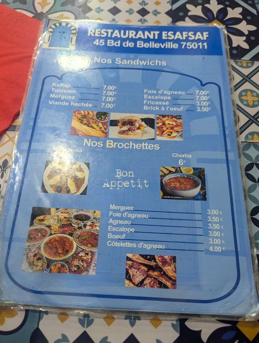 Menu Esafsaf-3