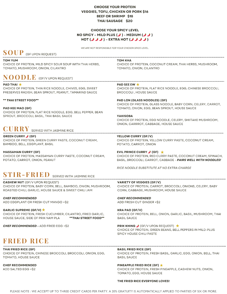 Menu Esan Thai Se Division-1