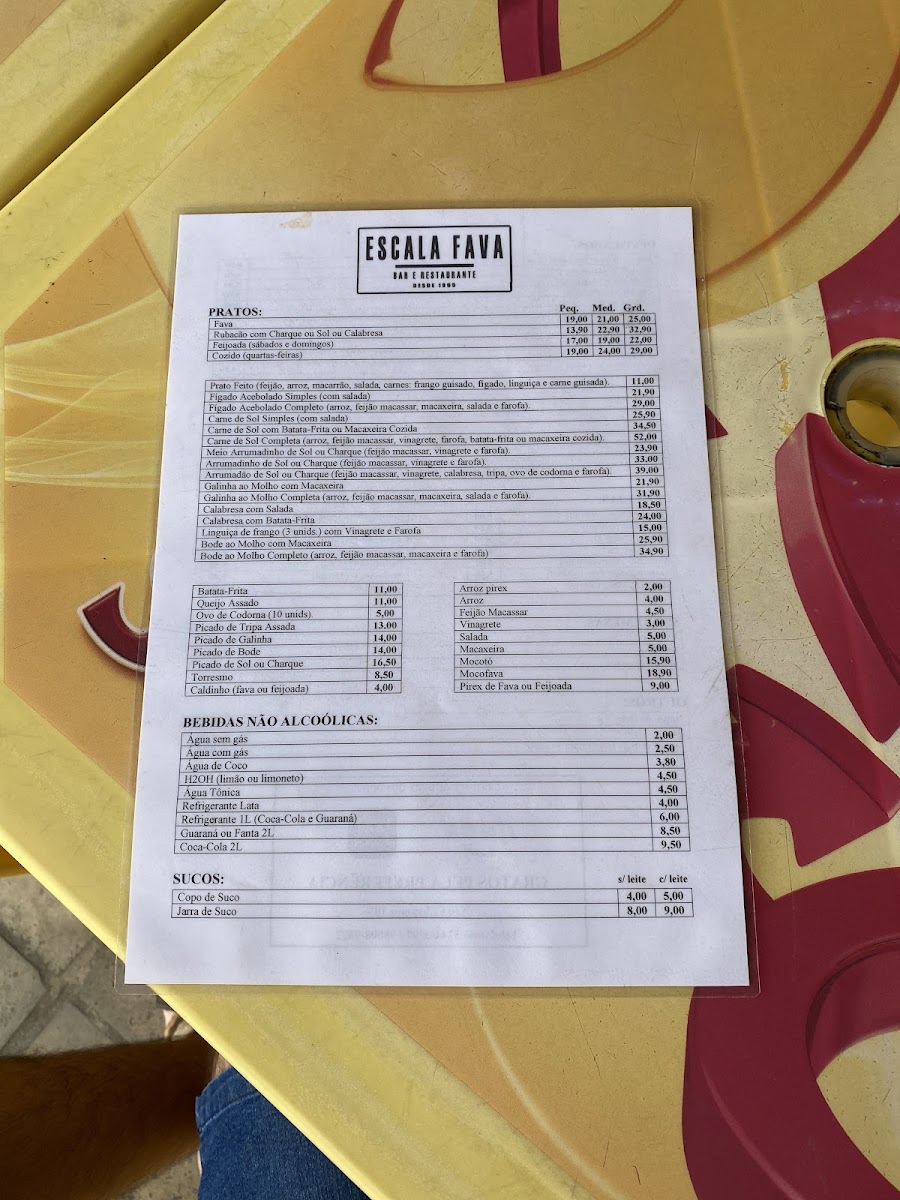 Menu Escala Fava Bar E Restaurante-1