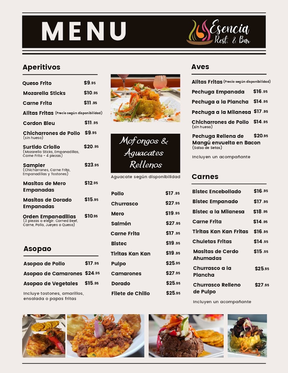 Menu Esencia Restaurante & Bar-2