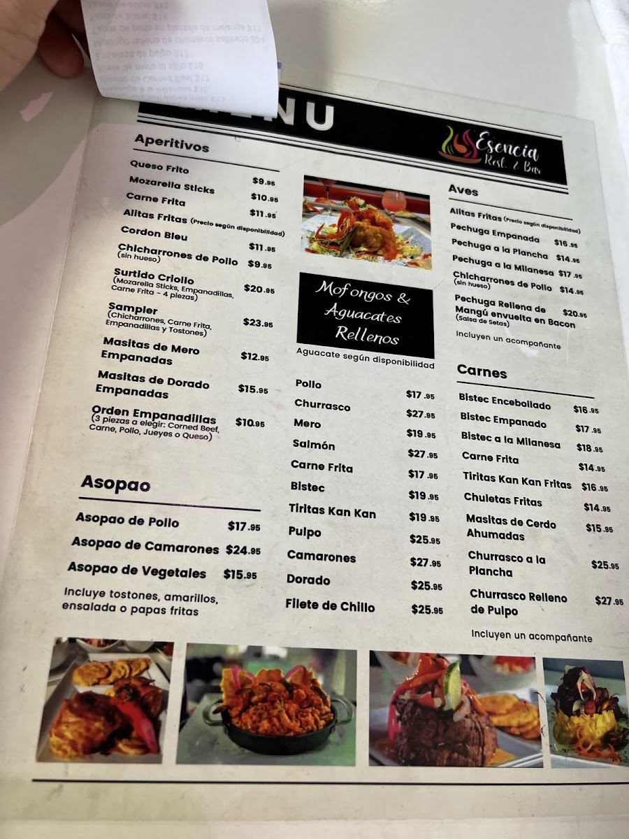 Menu Esencia Restaurante & Bar-4