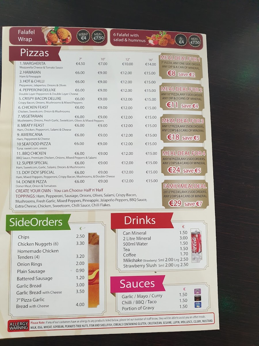 Menu Eskimo Pizza Bandon-3