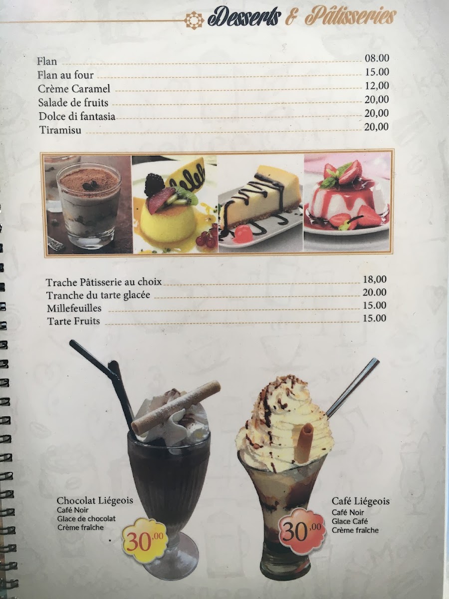 Menu Espace Palmier - Cafe - Pizzeria - Glacier-9