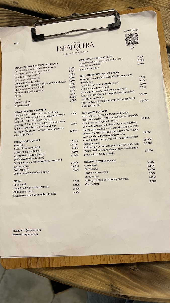 Menu Espai Quera-1